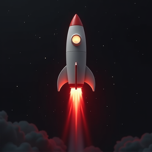 Rocket - Space themed logo design